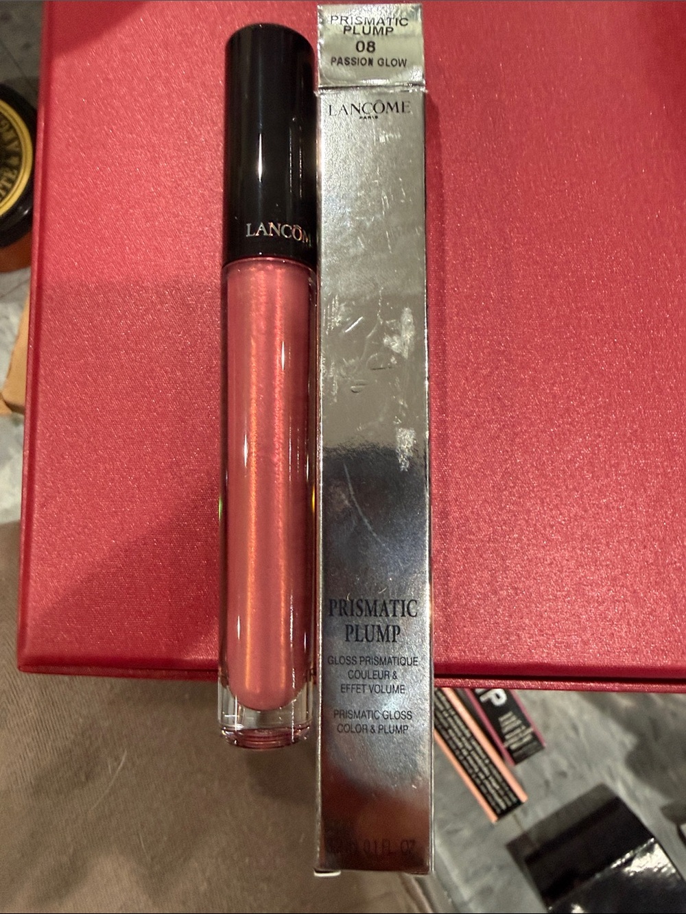 Lancôme Prismatic Plump Lip Gloss — Passion Glow Pink